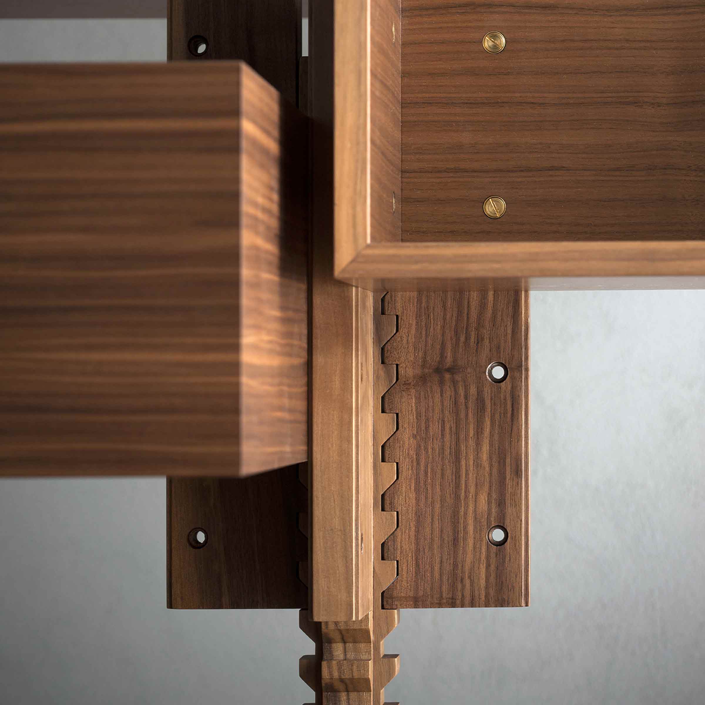 Revolving Wood Bookcase ALBERO by Gianfranco Frattini for Poltrona