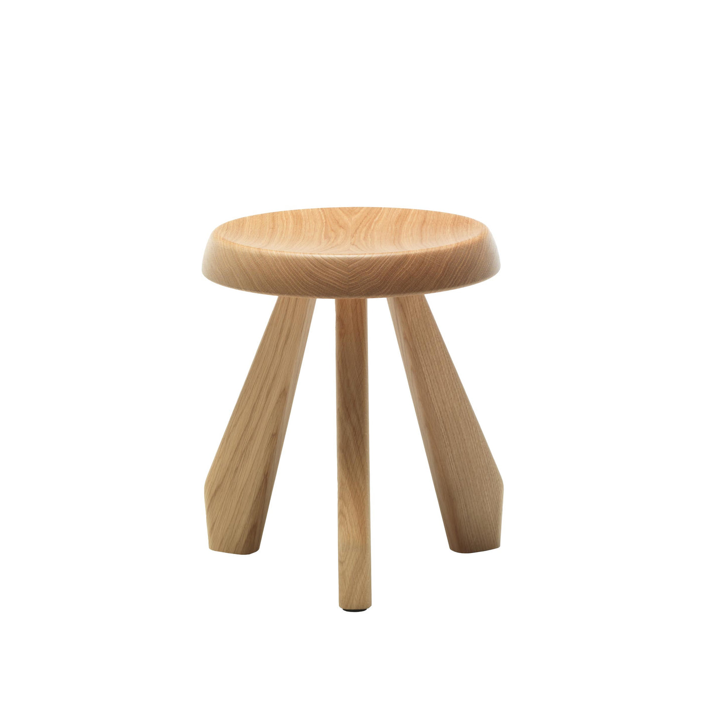 Wood Stool TABOURET MERIBEL, designed by Charlotte Perriand for Cassina 01