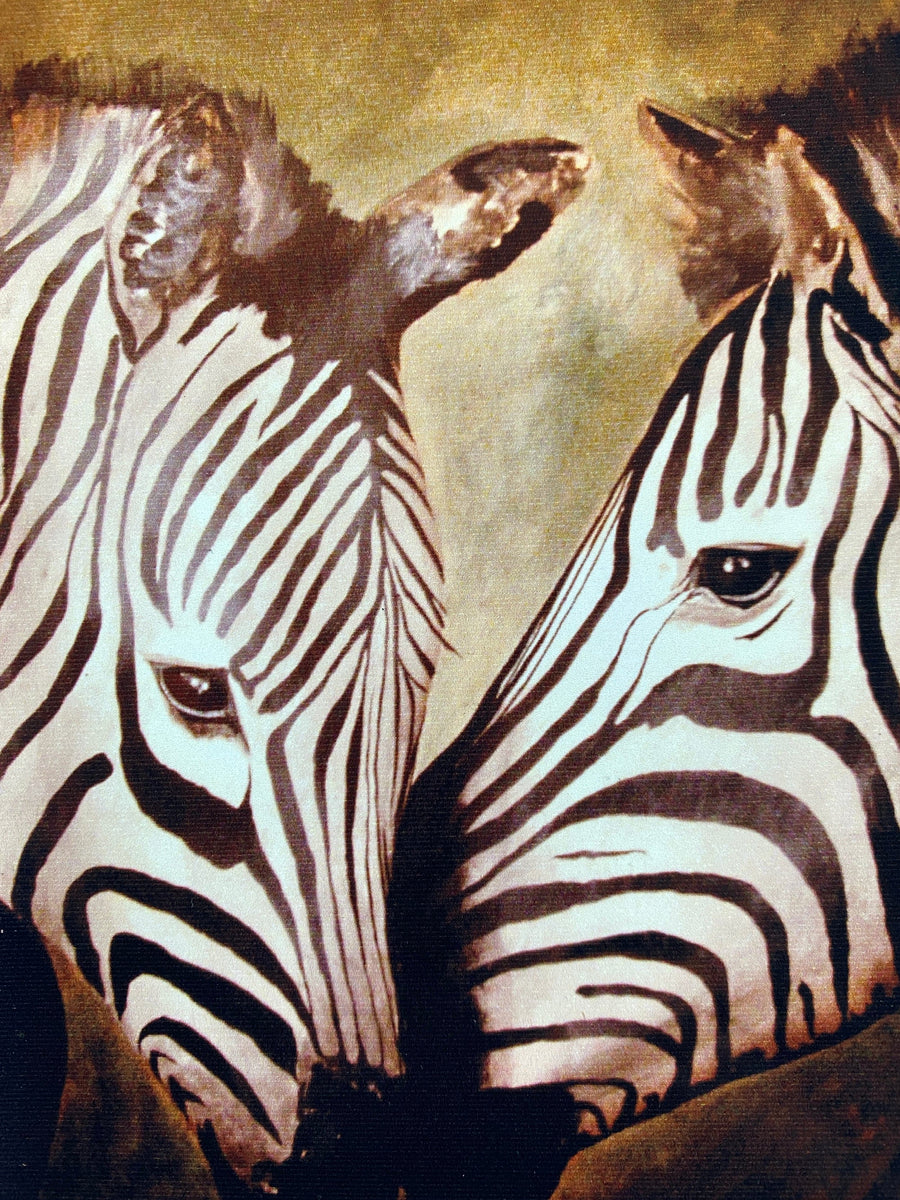 Painting on Canvas ZEBRA'S LOVE 1 01