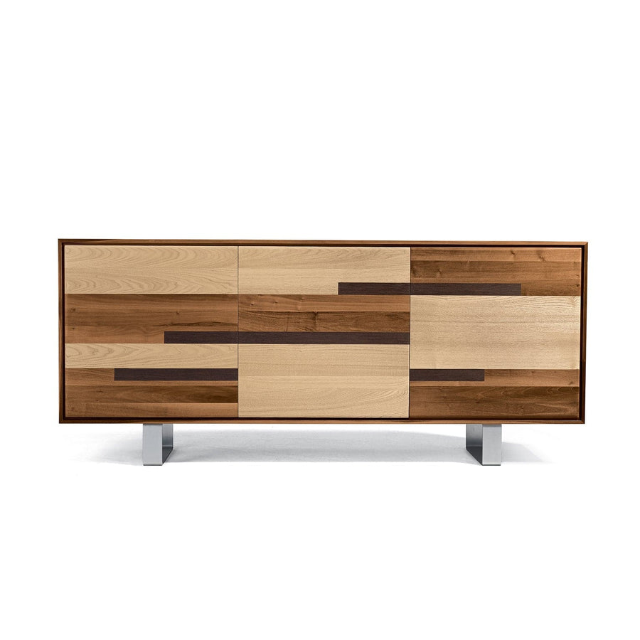 Walnut Wood Sideboard MATERIA Natura Doors 01