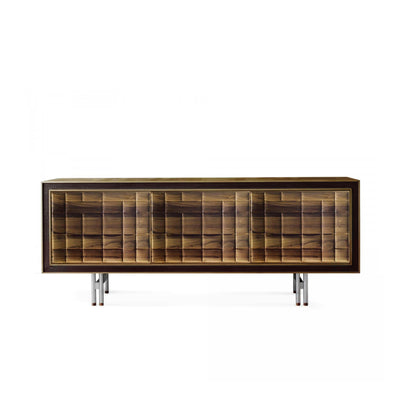 Walnut Wood Sideboard QUADRA Futura Doors 03
