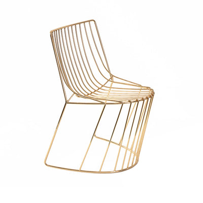 Steel Chair AMARONE AUREO by Enrico Girotti 01