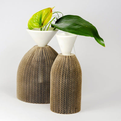 Cardboard & Marble Vase AVVOLTI Small 07