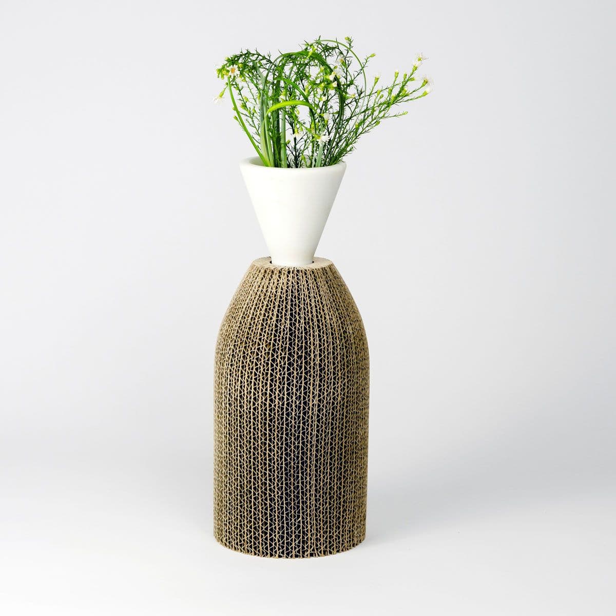 Cardboard & Marble Vase AVVOLTI Small 03