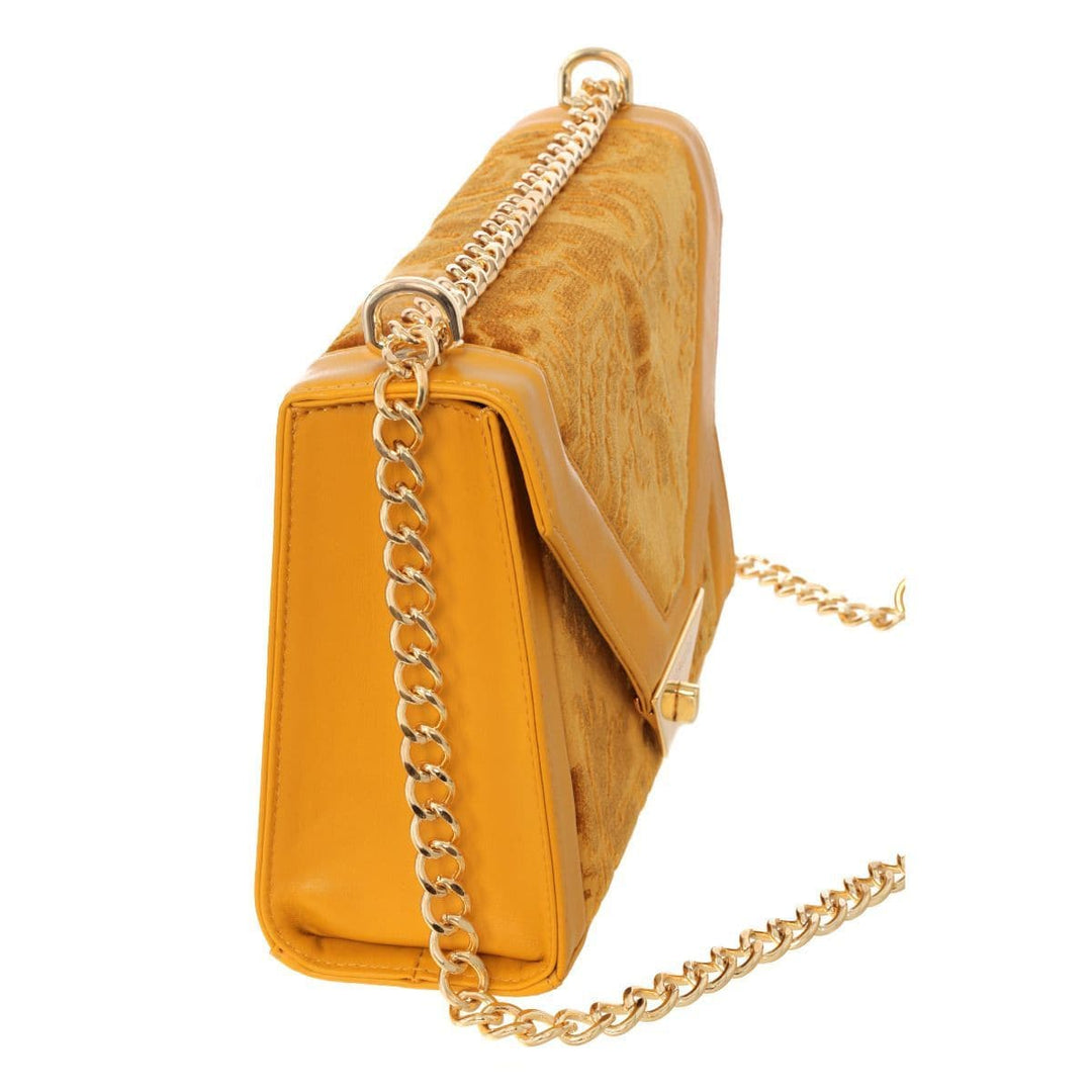 Leather Bag LABELLE Velvet Yellow 02