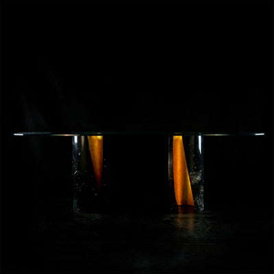 Marble and Crystal Dining Table ASYMMETRIC by Nicola Di Froscia for DFdesignLab 08