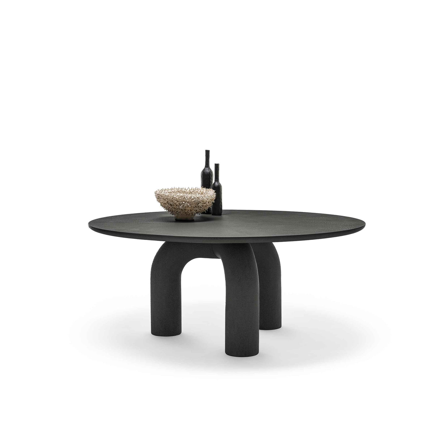 Wood Round Dining Table ELEPHANTE by Marcantonio for Mogg 04