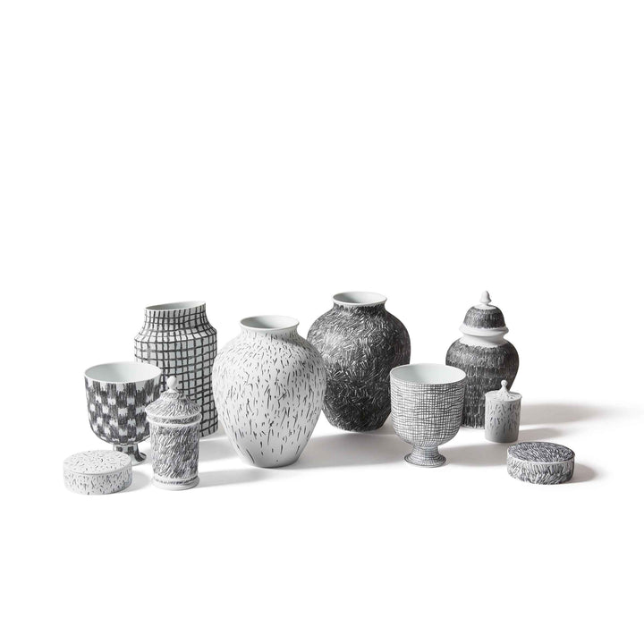 Porcelain Round Box Vase POST SCRIPTUM, designed by Formafantasma for Cassina 012