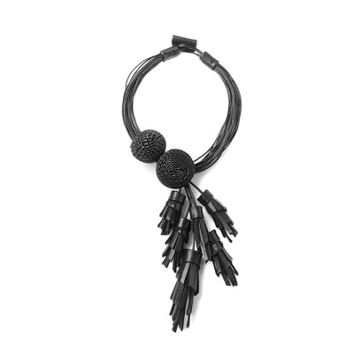 Necklace SNOWDROPS Black 01