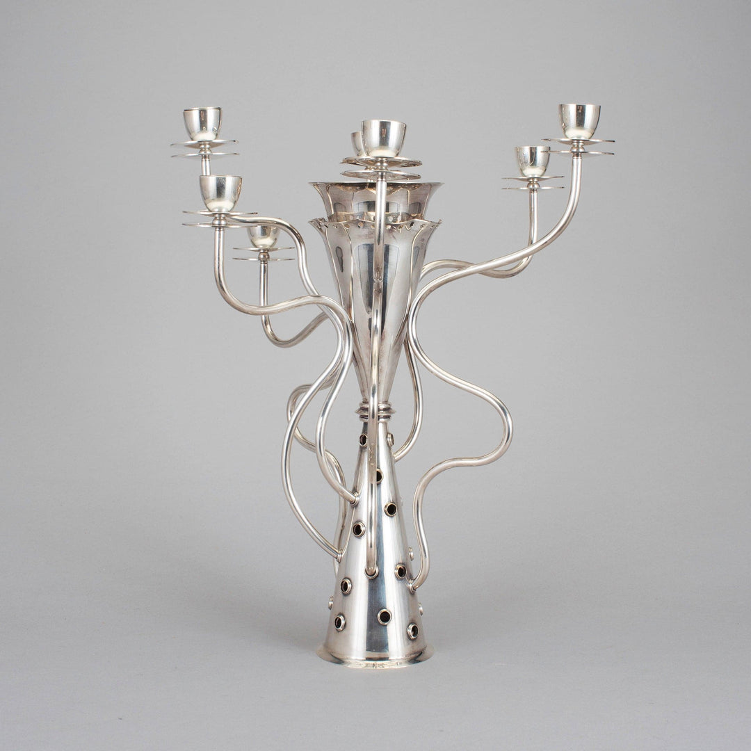 Silver-Plated Seven-Branched Candleholder SIMON by Borek Sipek for Driade 03