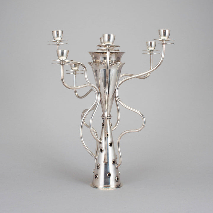 Silver-Plated Seven-Branched Candleholder SIMON by Borek Sipek for Driade 03