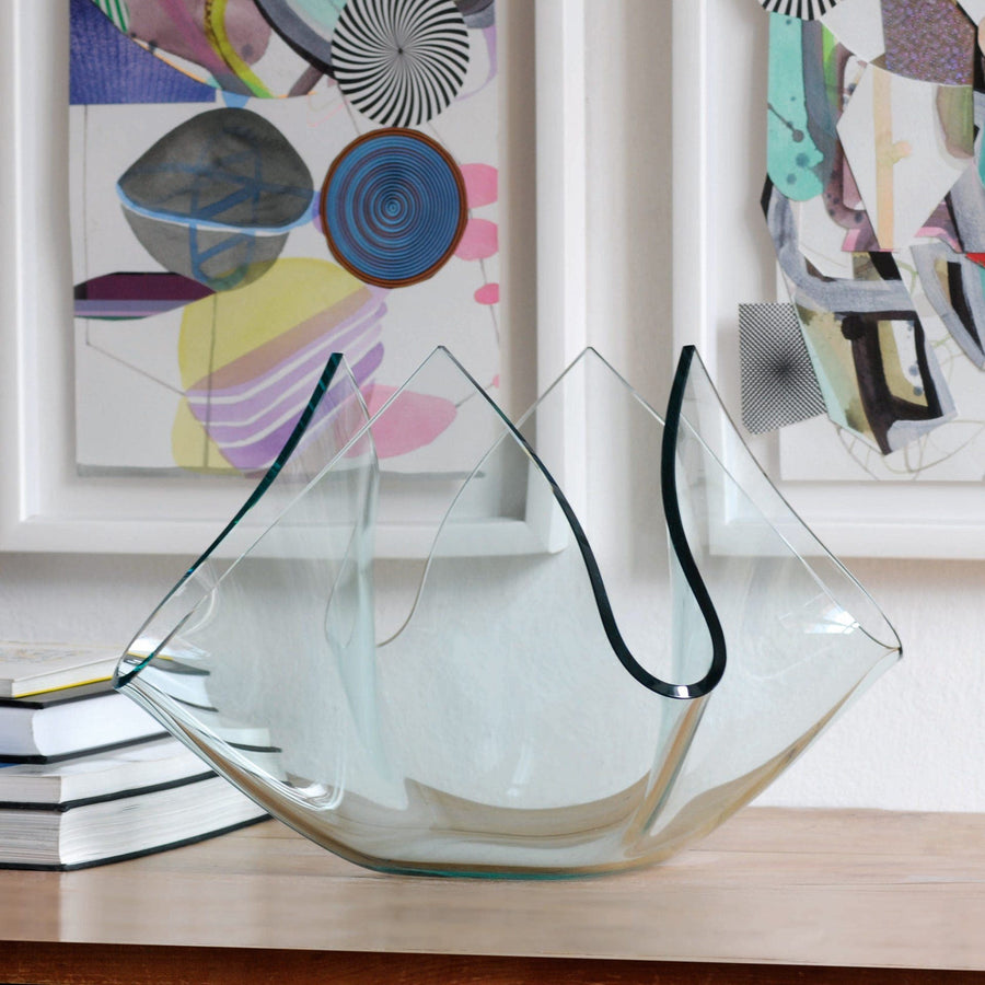 Glass Vase CARTOCCIO Q by Pietro Chiesa for FontanaArte 03