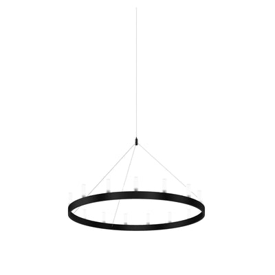 Suspension Lamp CHANDELIER Small Black by David Chipperfield for FontanaArte 01