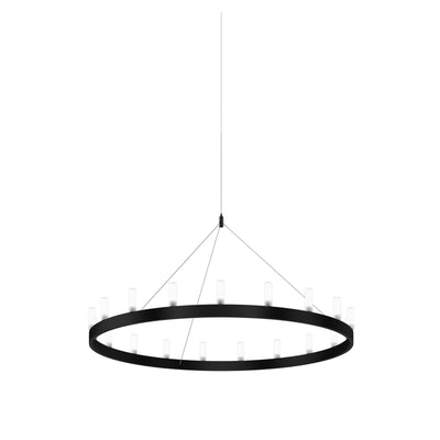 Suspension Lamp CHANDELIER Medium Black by David Chipperfield for FontanaArte 01