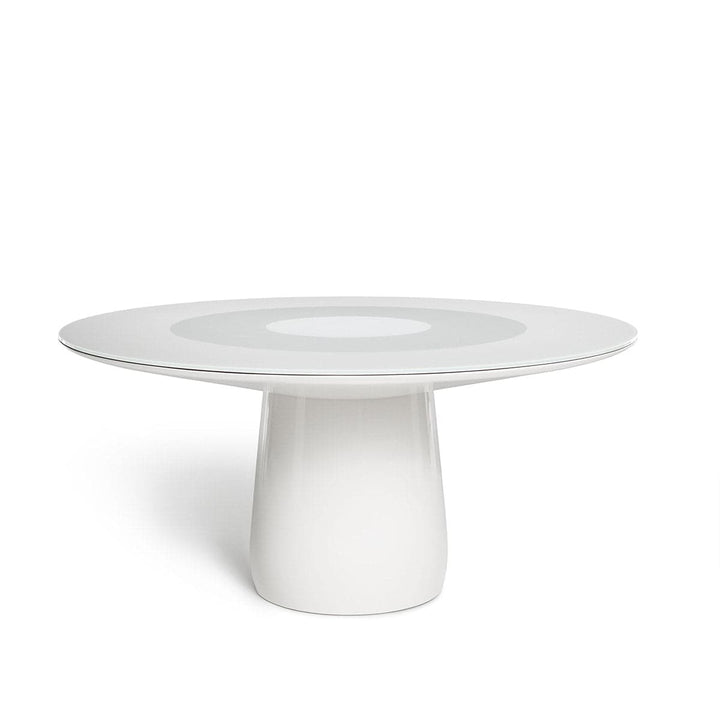 Crystal and Polyurethane Round Table ROUNDEL White by Claesson Koivisto Rune 01