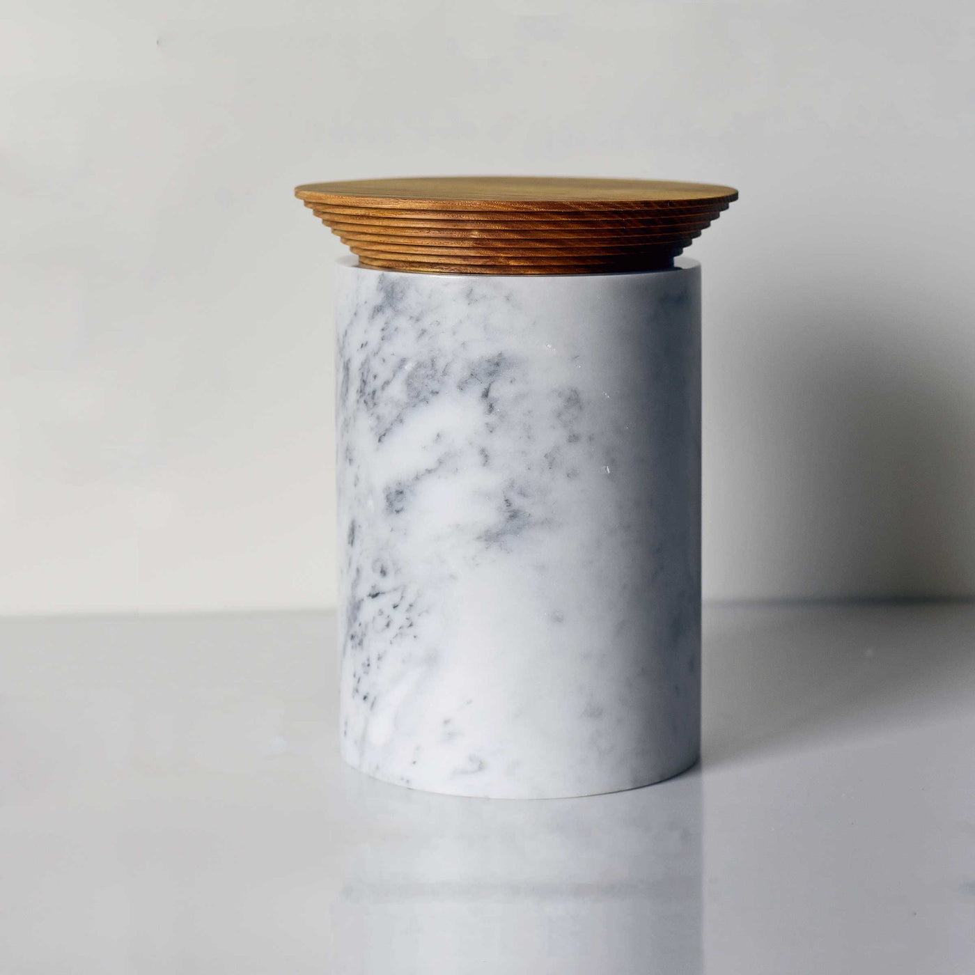 Marble and Ash Wood Container IS 010