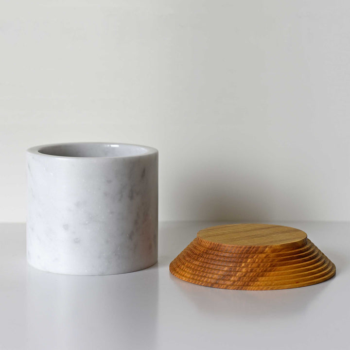 Marble and Ash Wood Container IS 05