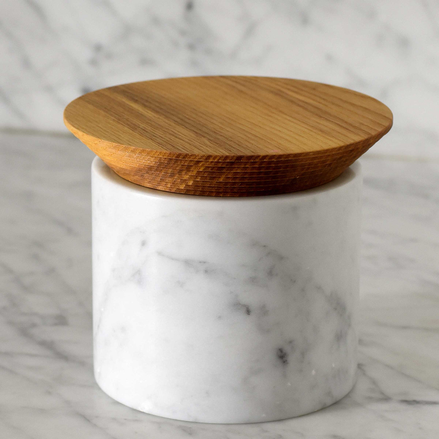 Marble and Ash Wood Container IS 04