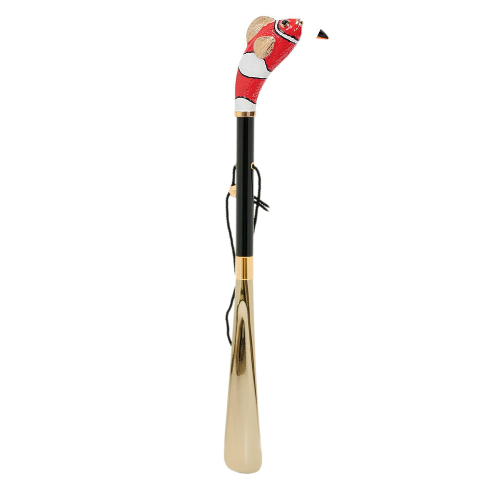 Shoehorn RED FISH with Enameled Brass Handle 02