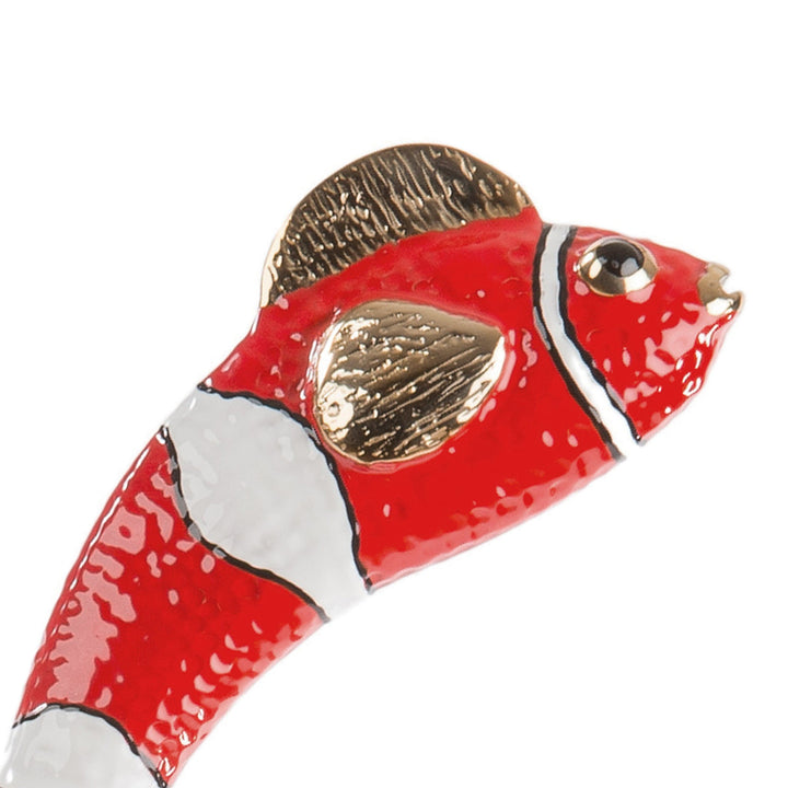 Shoehorn RED FISH with Enameled Brass Handle 03