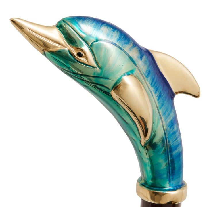 Shoehorn DOLPHIN with Enameled Brass Handle 03