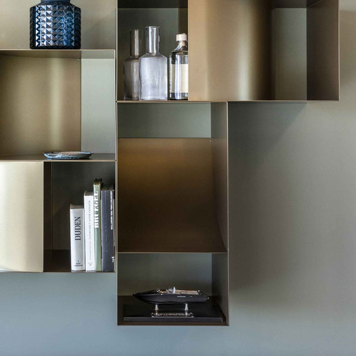 Wall-Mounted Metal Storage Unit JUDD PENSILE by Alessandro Di Prisco for Mogg 04