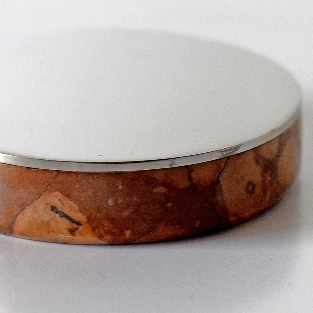 Marble and Stainless Steel Soap IS 02