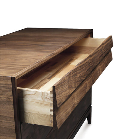Walnut Wood Chest of Drawers LILIALE 05