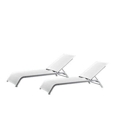 Sunbed LAZY Set of Two by Michel Boucquillon for Serralunga 01