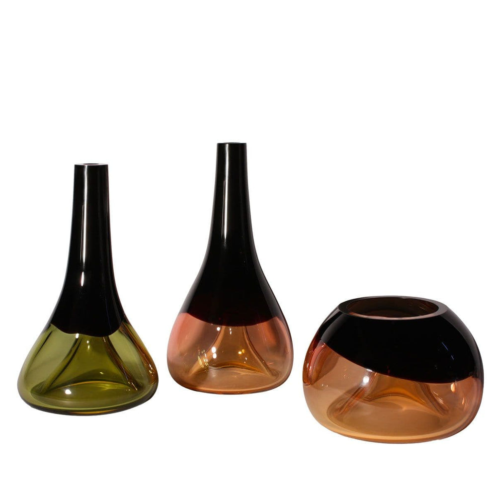 Murano Glass Vase FORMOSI Amber - H40 cm. - by Wave Murano Glass 02