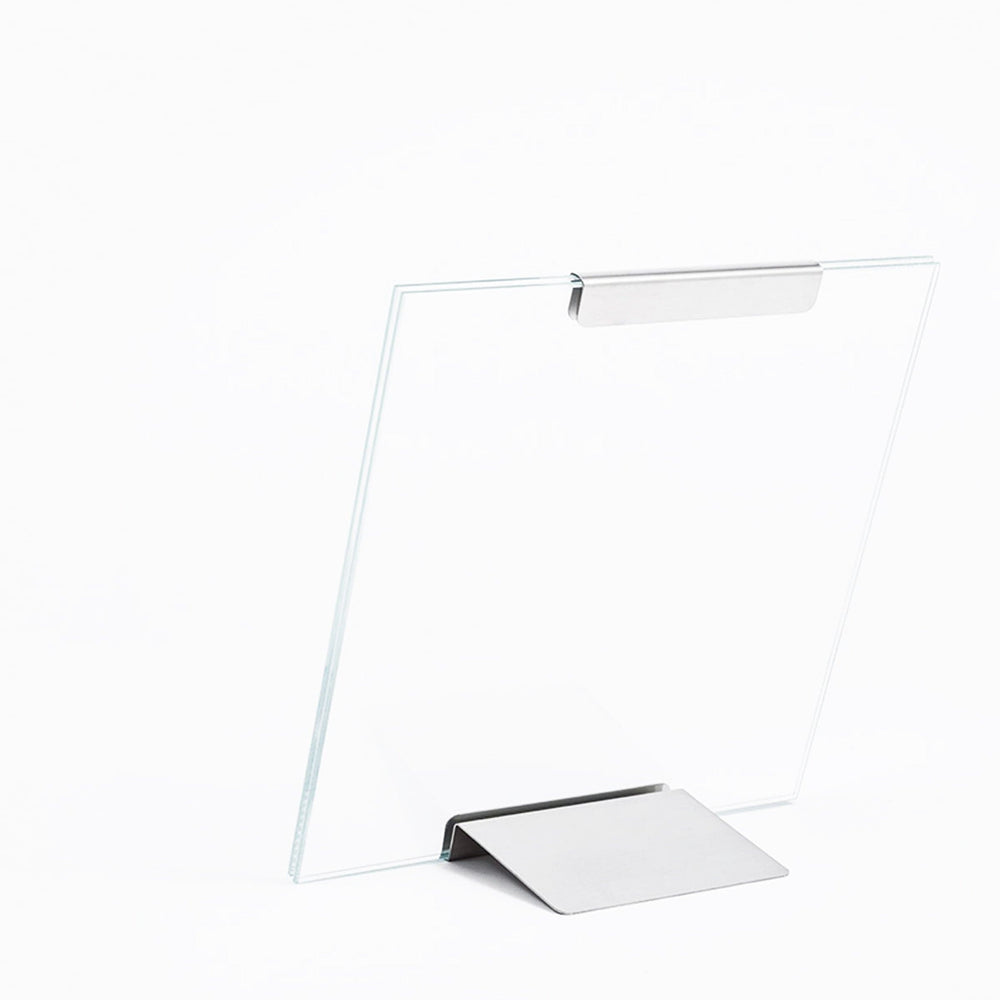 Glass and Steel Frame GALAPAGOS by Bruno Munari 01