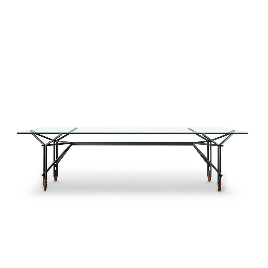 Glass and Metal Dining Table OLIMPINO, designed by Ico Parisi for Cassina 01