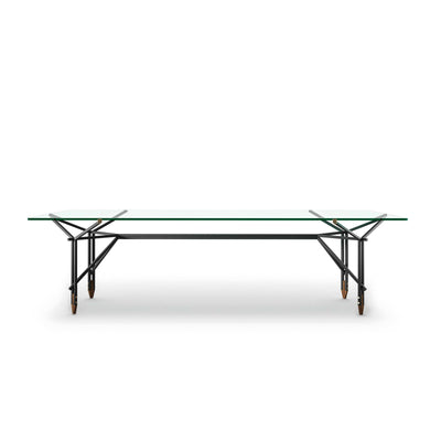 Glass and Metal Dining Table OLIMPINO, designed by Ico Parisi for Cassina 01