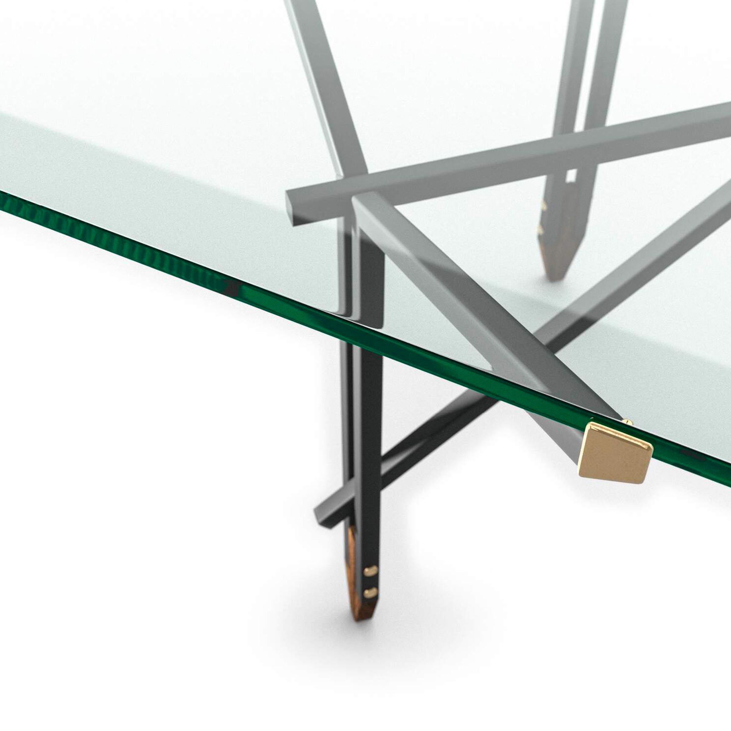 Glass and Metal Dining Table OLIMPINO by Ico Parisi for Cassina