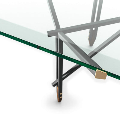 Glass and Metal Dining Table OLIMPINO, designed by Ico Parisi for Cassina 04