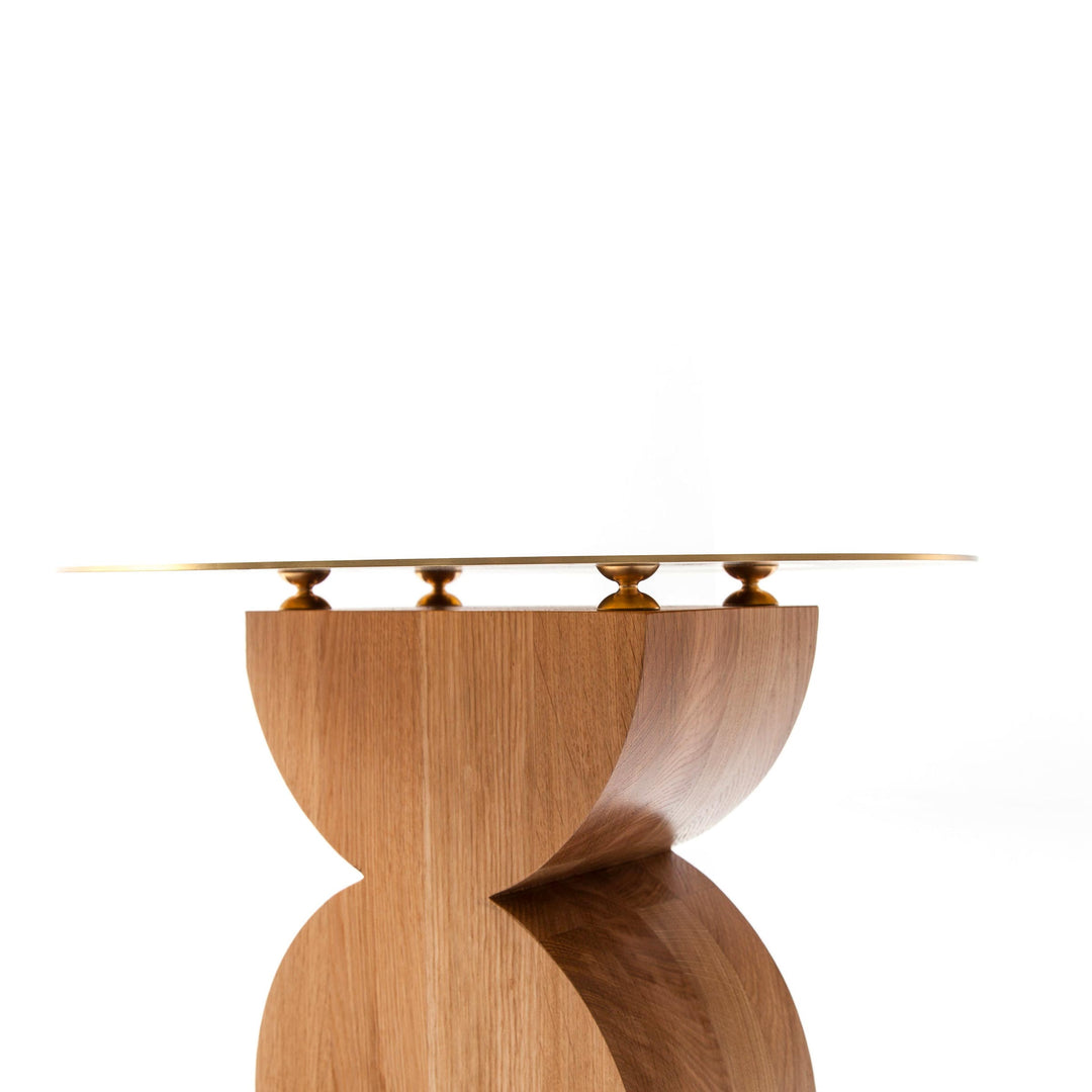 Brass and Wood Coffee Table CONSTANTIN, designed by Studio Simon for Cassina