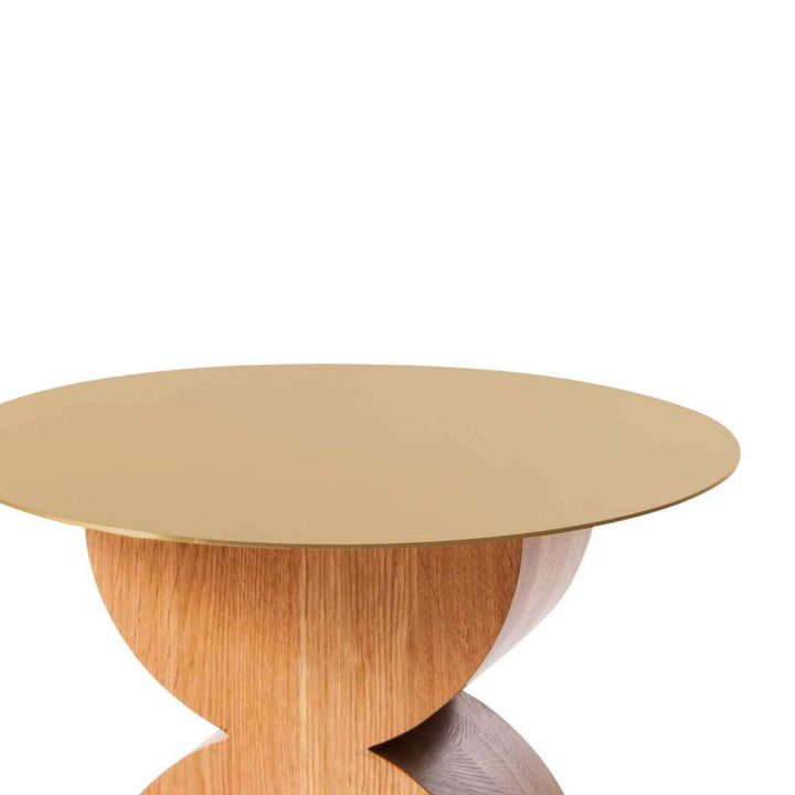 Brass and Wood Coffee Table CONSTANTIN, designed by Studio Simon for Cassina