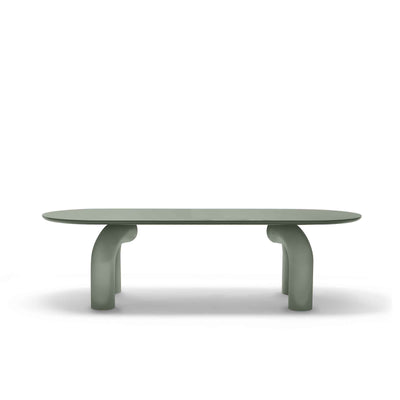 Wood Oval Dining Table ELEPHANTE by Marcantonio for Mogg 03