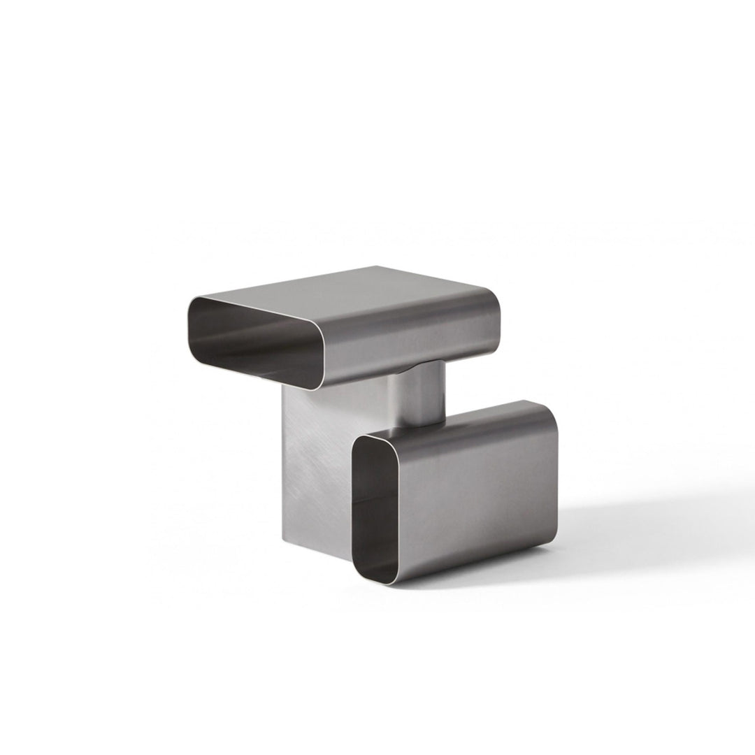 Steel SideTable SOFT CORNERS, designed by Linde Freya Tangelder for Cassina