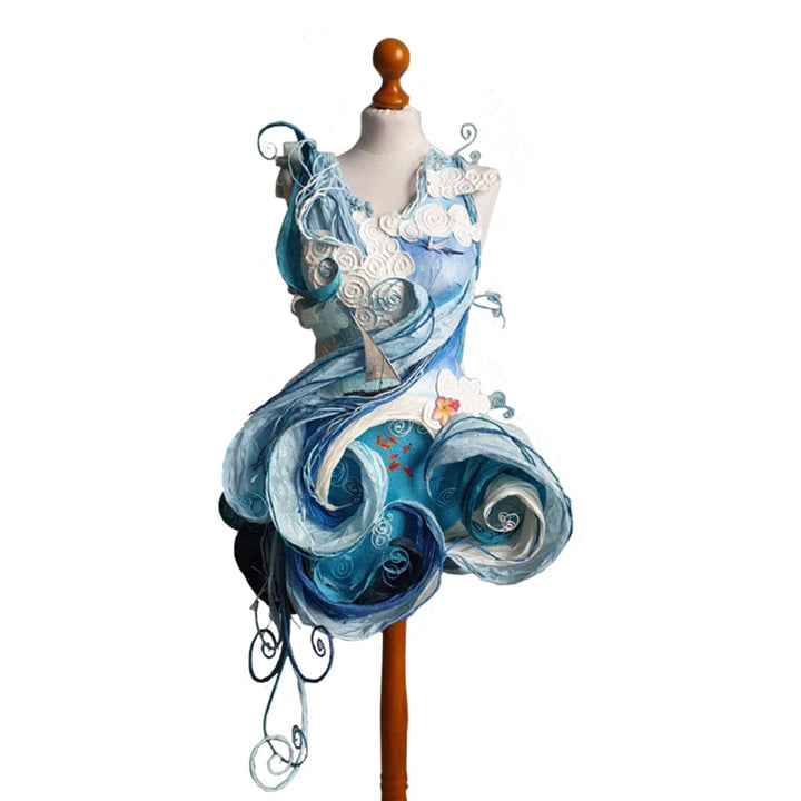 Paper Sculpture Dress SEA AND SKY Single Piece 01