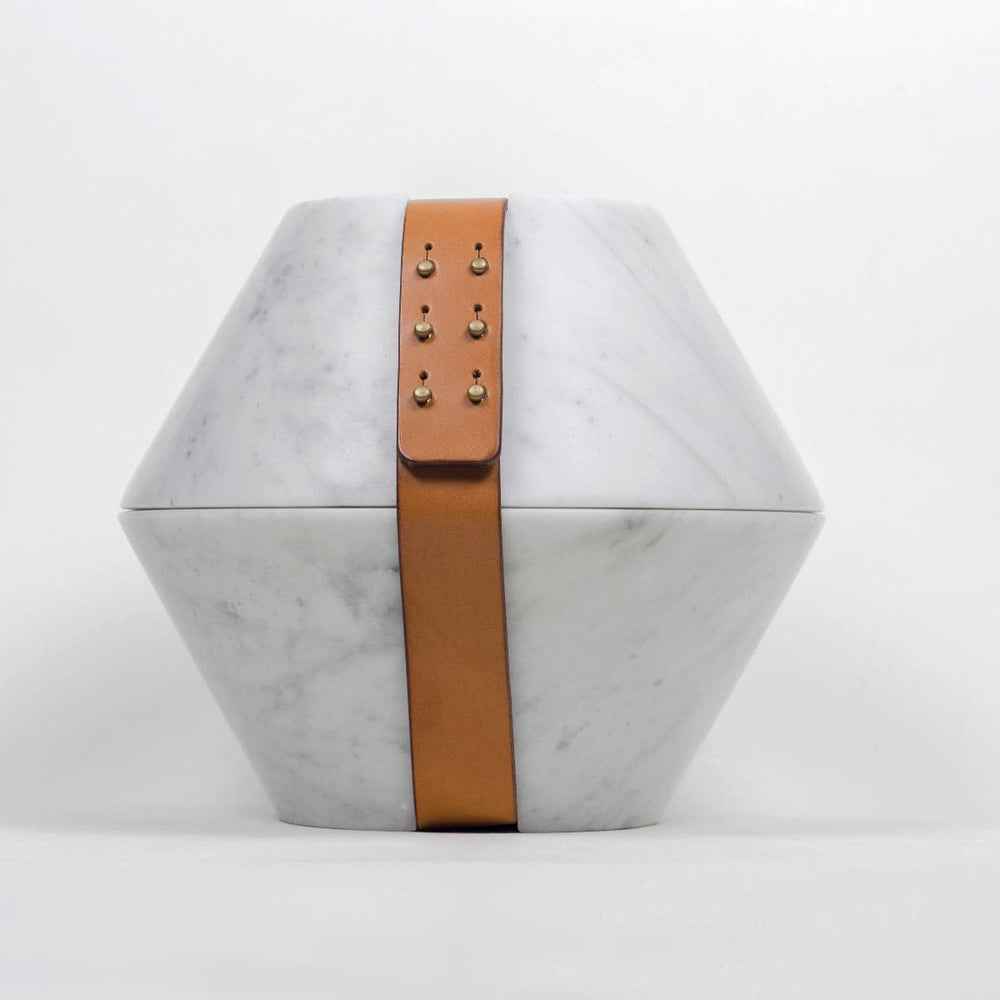 Carrara Marble Container ISTANTI INCLUSI Hourglass 02