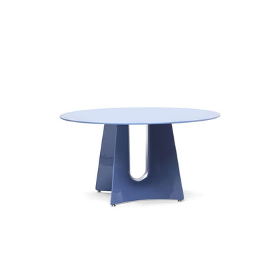 Aluminum Round Table BENTZ 140 Blue by Jeff Miller 01