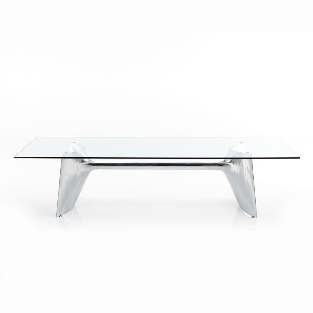 Crystal and Aluminum Table FRATINO 220 by Jeff Miller 01