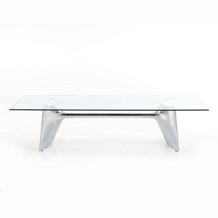 Crystal and Aluminum Table FRATINO 220 by Jeff Miller 01