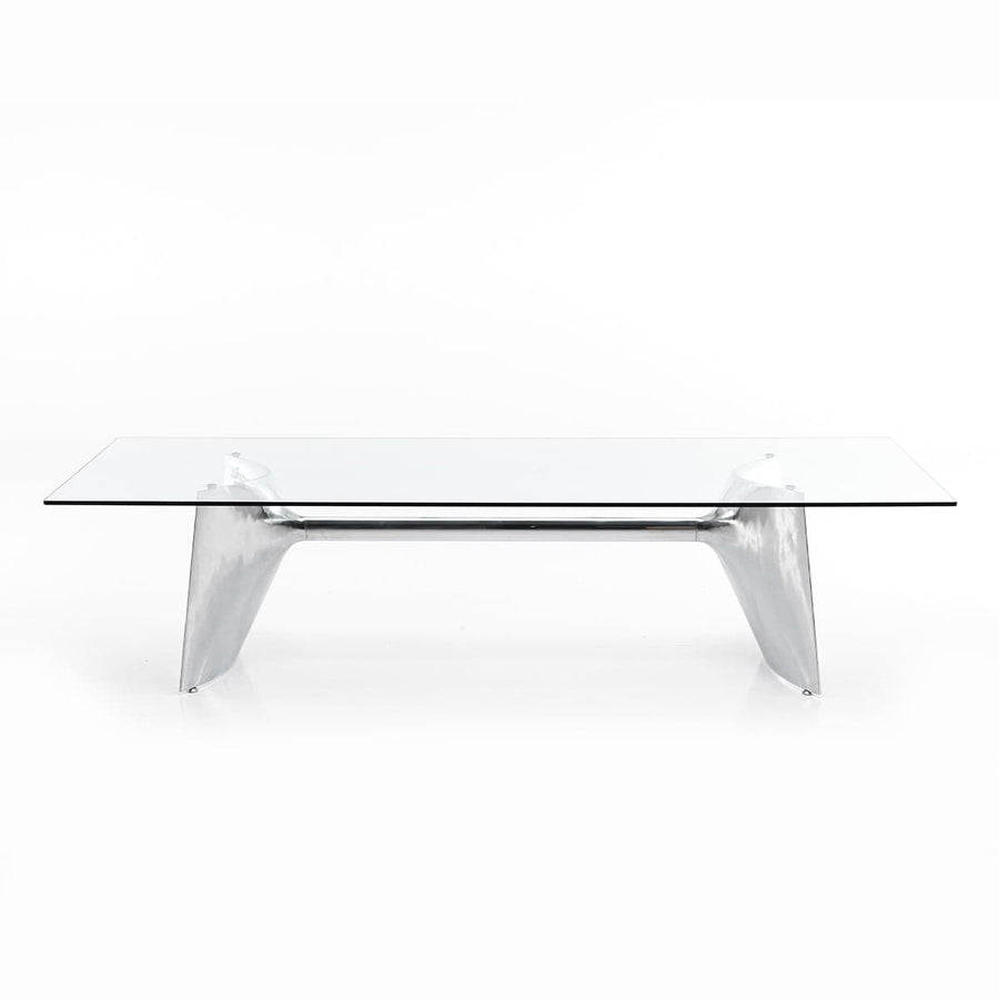 Crystal and Aluminum Table FRATINO 220 by Jeff Miller 01