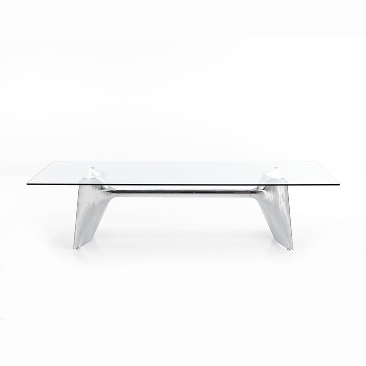 Crystal and Aluminum Table FRATINO 260 by Jeff Miller 01