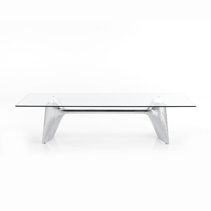 Crystal and Aluminum Table FRATINO 300 by Jeff Miller 01