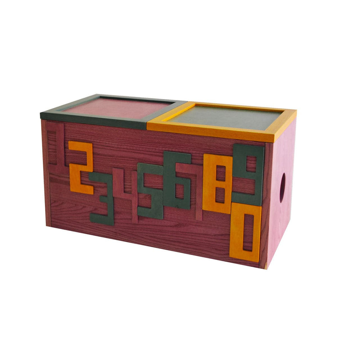 Kids Wood Toy Box and Bench PARALLELEPIPEDON by Evolwood 03