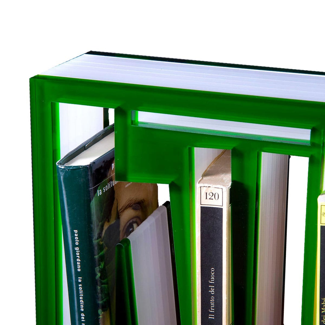 Plexiglass Green Bookshelf BOOKSHAPE Small Limited Edition 07