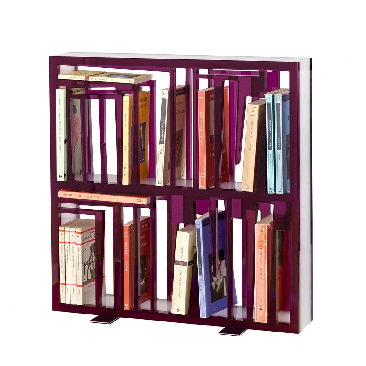 Plexiglass Purple Bookshelf BOOKSHAPE Small Standard Edition 03